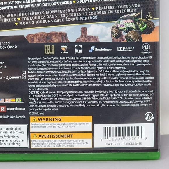 Monster Jam Steel Titans Xbox One Game 4K‎ Ultra HD - Picture 3 of 7